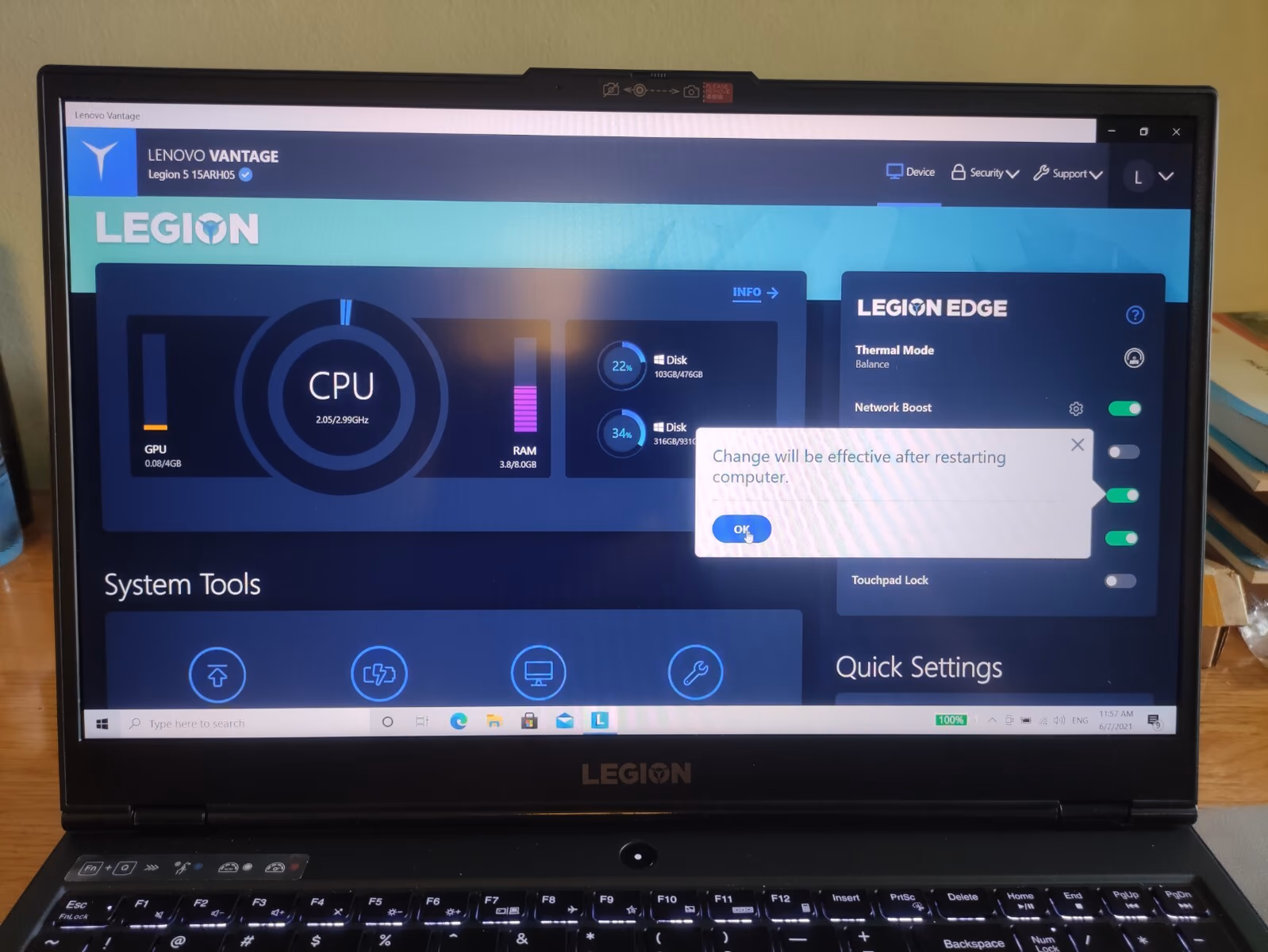 Lenovo Legion 5 — ảnh chi tiết 01 Lenovo Legion 5 — ảnh chi tiết 01