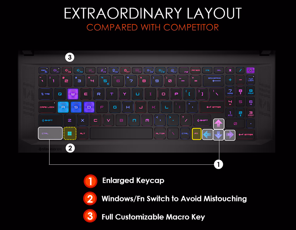 MSI GE63 Raider — ảnh chi tiết 04 MSI GE63 Raider — ảnh chi tiết 04